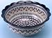  Polish Pottery Ruffled Edge Bowl 4 1/4\