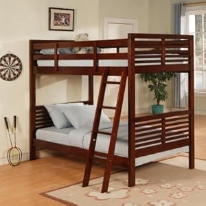 Homelegance Milbank Twin over Twin Bunk Bed plus 2 Free Mattresses! - HME1383