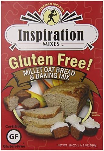Inspiration Mixes Gluten Free Bread and Baking Mix, Millet Oat, 18 Ounce