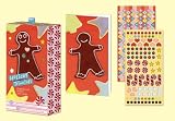 Gingerbread Holiday Sticker Note Cards