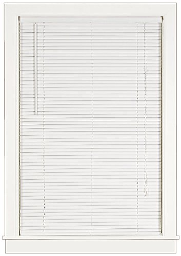 Achim Home Furnishings Deluxe Sundown 1-Inch Blind, 31-Inch by 64-Inch, White