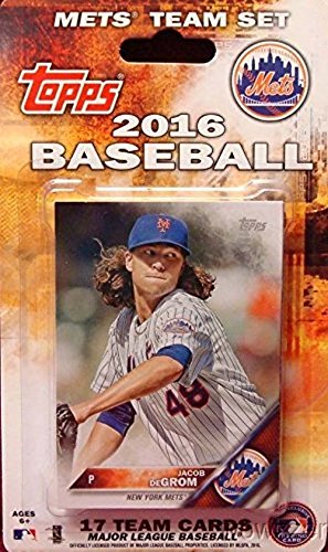 New-York-Mets-2016-Topps-Baseball-Factory-Sealed-EXCLUSIVE-Special-Limited-Edition-17-Card-Complete-Team-Set-with-David-Wright-Yoenis-Cespedes-More-Stars-Rookies-Shipped-in-Bubble-Mailer