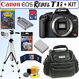 Canon EOS Rebel T1i 15.1 MP CMOS Digital SLR Camera (Body) + 8GB Deluxe Acc ....