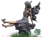 Sale - Fairy Playing w/ Butterfly - Indoor / Outdoor - Statue