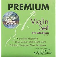 Super Sensitive 2907 Premium Violin String Set, 4/4