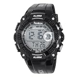 Armitron Mens 408209BLK Chronograph Black Digi