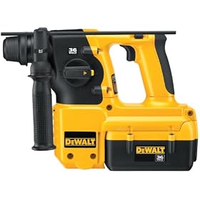 DEWALT DC233KL 36-Volt Lithium Ion Cordless 1-inch SDS Rotary Hammer Kit with NANO Technology