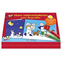 Meine Weihnachtskarten zum Ausmalen