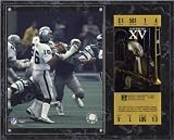 Jim Plunkett Sublimated 12x15 Plaque | Details: Oakland Raiders, Super Bowl XV, with Replica ticket