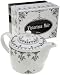 Rosanna Victoriana Noir 12-Ounce Mugs, Set of 4