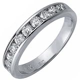 0.10Ct Diamond Waterway Ladies Wedding Band
