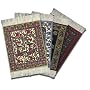 Lextra� (International Collection), CoasterRug�, assorted colors, 5.5" x 3.5", set of four