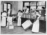 Women Working as Porters in a Grocery Wholesaler in Hammersmith London During World War One Premium Photographic Poster Print, 16×12
