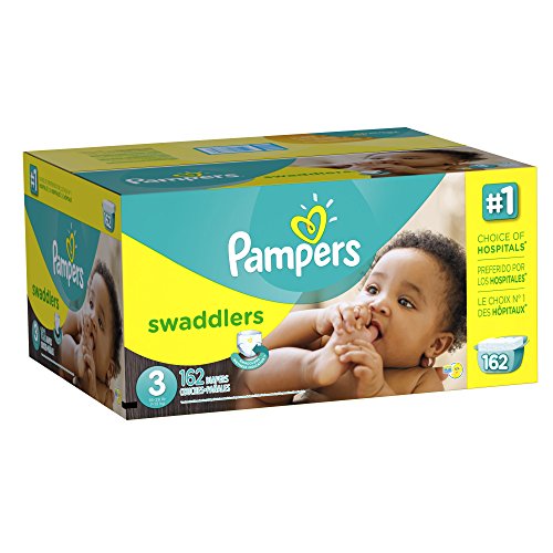 Pampers Swaddlers Diapers Size 3 Economy Pack Plus 162 Count Baby Shop
