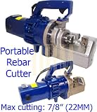 110 Volt 1440 Watt Hand Held Portable Electric Rebar Cutter Cutting 7/8" (22MM)