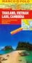 Thailande Vietnam Laos Cambodge, carte routiere
