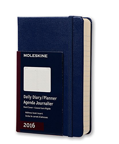 Moleskine 2016 Daily Planner, 12M, Pocket, Royal Blue, Hard Cover (3.5 x 5.5)
