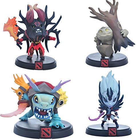 KOYOR 4pcs/Set Dota 2 Game Figure SLARK TINY Doom Boxed PVC Action Figures Collection dota2 Toys