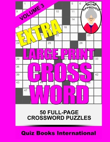 Extra Large Print Crossword Volume 3, by Mike Edwards