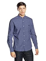 Fred Perry Camisa Hombre (Azul)