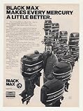 1977 Mercury Black Max Outboard Boat Motors Print Ad