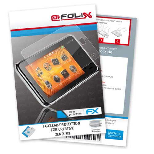 FoliX FX-Clear Displayschutzfolie f&uuml;r Creative ZEN X-Fi2 / XFi2 - Displayschutz kristallkl Preisvergleich