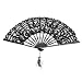 Eventail Noir en Dentelle - Style Ancien