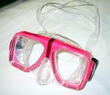 RX PINK SNORKELING SCUBA MASK PRESCRIPTION LENSES