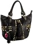 Betsey Johnson Croc & Roll Medium Tote,Black,one size