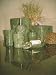 Green marble bathroom accessory set 7 pcs