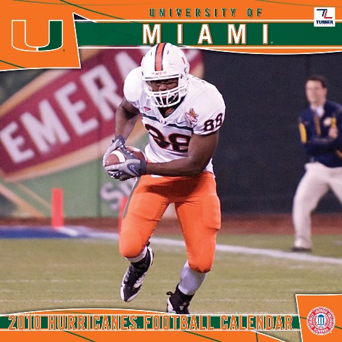 Miami Hurricanes 2010 Wall Calendar