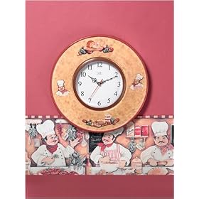 Click here to buy Gourmet Ole Wall Clock by Popular Home Collections.