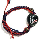 NFL Houston Texans Go Nuts Kukui Nut Macrame Bracelet