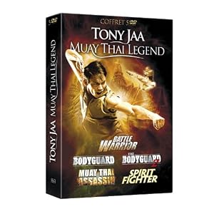 Tony Jaa Coffret 5 DVD : Bodyguard+Bodyguard 2+Muay Thai Assassin+Battle Warrior+Spirit Fighter