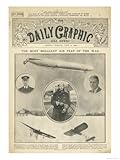 Front Page of the Daily Graphic Bringing Readers News of the Most Brilliant Air Feat of the War Stretched Canvas Poster Print, 18x24