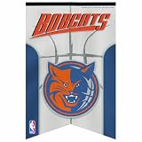 NBA Charlotte Bobcats Premium Felt Banner 17-by-26