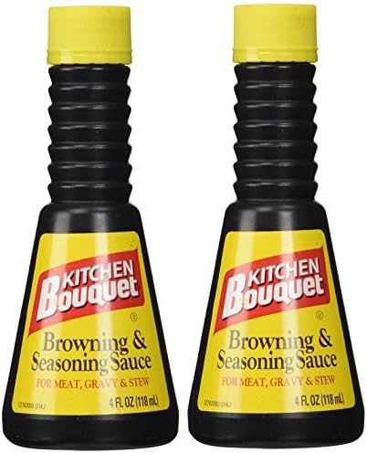 Kitchen Bouquet Browning and Seasoning Sauce 4-Ounce Bottles (Pack of 2) by Kitchen Bouquet