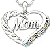 SoulBreezeCollection Multicolor Mom Heart Necklace Love Pendant Charm Jewelry