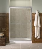 KOHLER K-702208-L-MX Fluence Frameless Bypass Shower Door, Matte Nickel