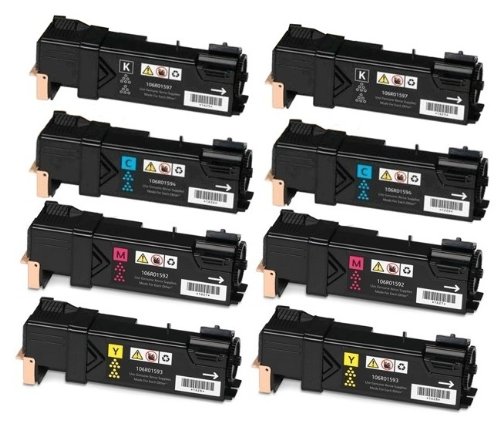Speedy Inks - Compatible Xerox Set of 8 Toner Cartridges for Phaser 6500, WorkCentre 6505 Printers: 2 Black, 2 Cyan, 2 Magenta, 2 Yellow On Sale