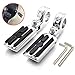 Highway Pegs Footpeg Chromed for 1.25" Engine Guard - Tri Glide Sportster Electra Road Glide Road King Street Glide (Silver)