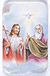 Religious Magnet - Holy Trinity - 1and 3/4"x2and3/4" - A Cromo NB (Milano, Italy) protected by a mylar film