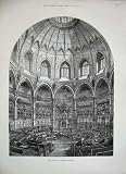 1884 INTERIOR VIEW NEW COUNCIL CHAMBER GUILDHALL LONDON