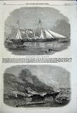 AUSTRIAN STEAM YACHT FANTASIE JAMES BAINES FIRE 1858