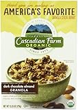 Cascadian Farm Granola Cereal, Organic Dark Chocolate Almond, 13.25 Ounce (Pack of 6)