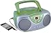 Sylvania SRCD243 Portable CD Player with AM/FM Radio, Boombox(Green)