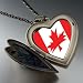 Canada Flag Large Pendant Necklace