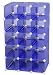 Storage Solutions 0743B4 15 Pair Customizable Shoe Cubby, Blue