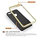 iPhone 7 Case, Orzly AirFrame for iPhone 7 – Lightweight & Slim-Fit Protective Bumper Frame & Case for iPhone 7 -Gold on Black
