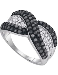 1.00CTW BLACK DIAMOND FASHION BAND